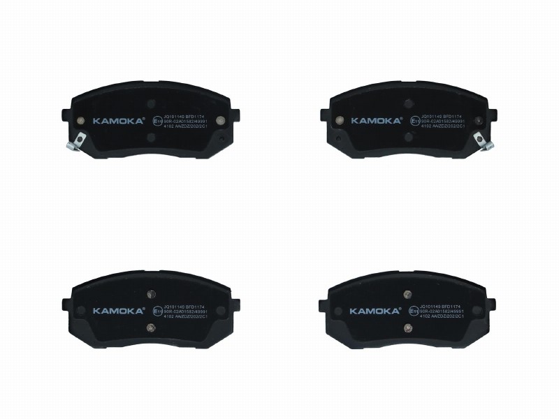 Brake pad set, disc brake