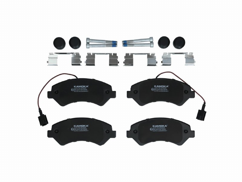 Brake pad set, disc brake
