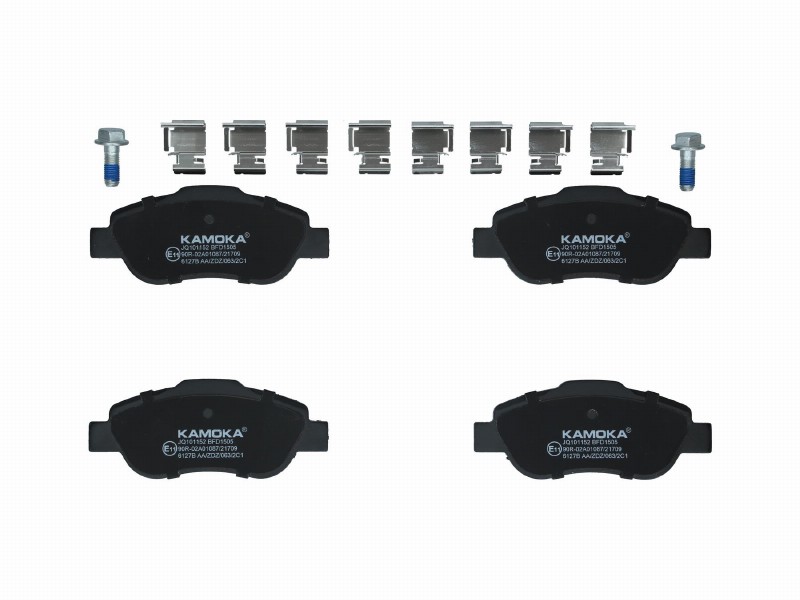 Brake pad set, disc brake