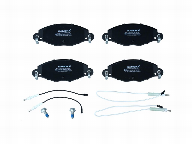 Brake pad set, disc brake