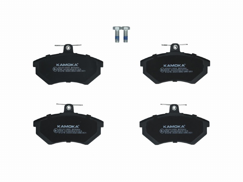 Brake pad set, disc brake