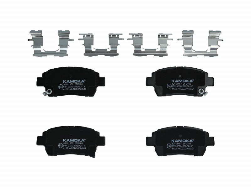 Brake pad set, disc brake