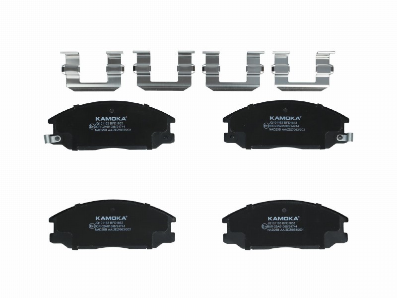 Brake pad set, disc brake