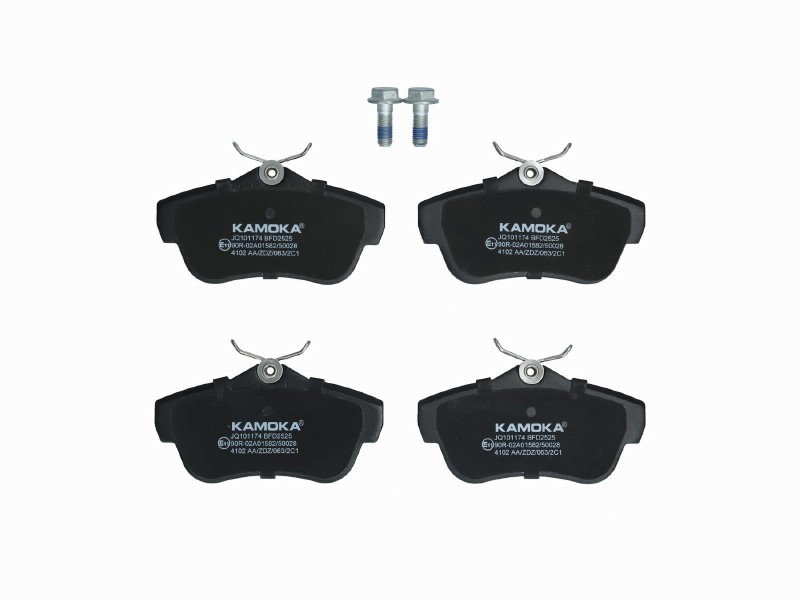 Brake pad set, disc brake