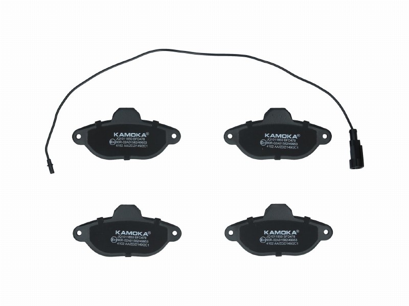 Brake pad set, disc brake