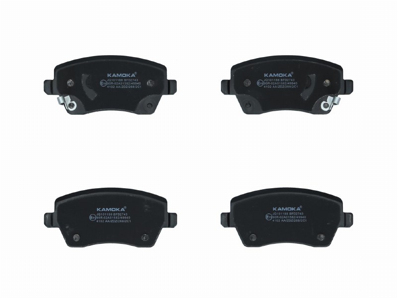 Brake pad set, disc brake