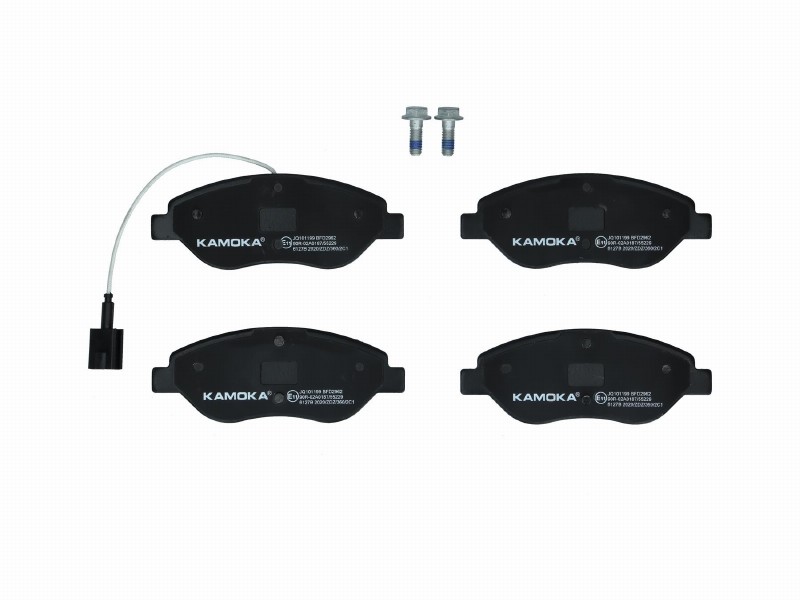 Brake pad set, disc brake