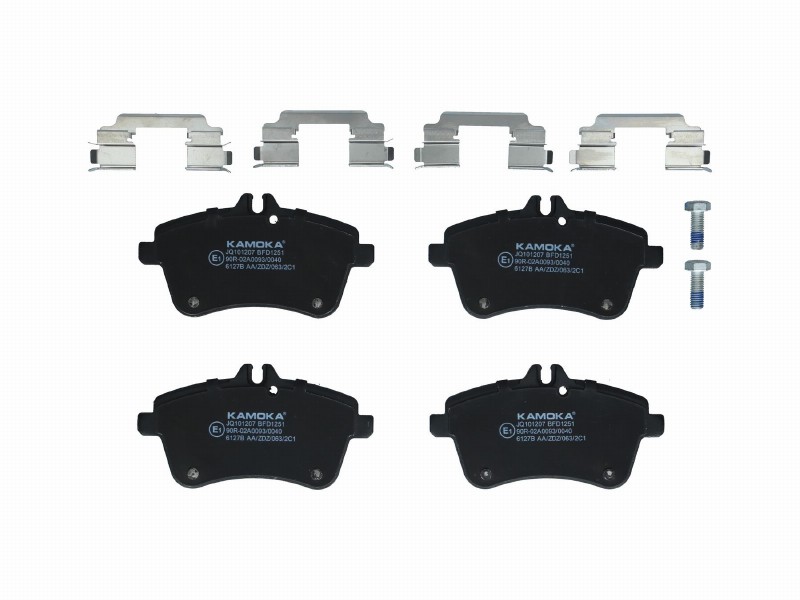 Brake pad set, disc brake