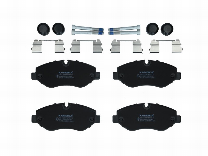 Brake pad set, disc brake