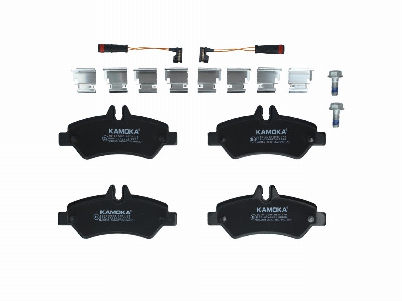 Brake pad set, disc brake