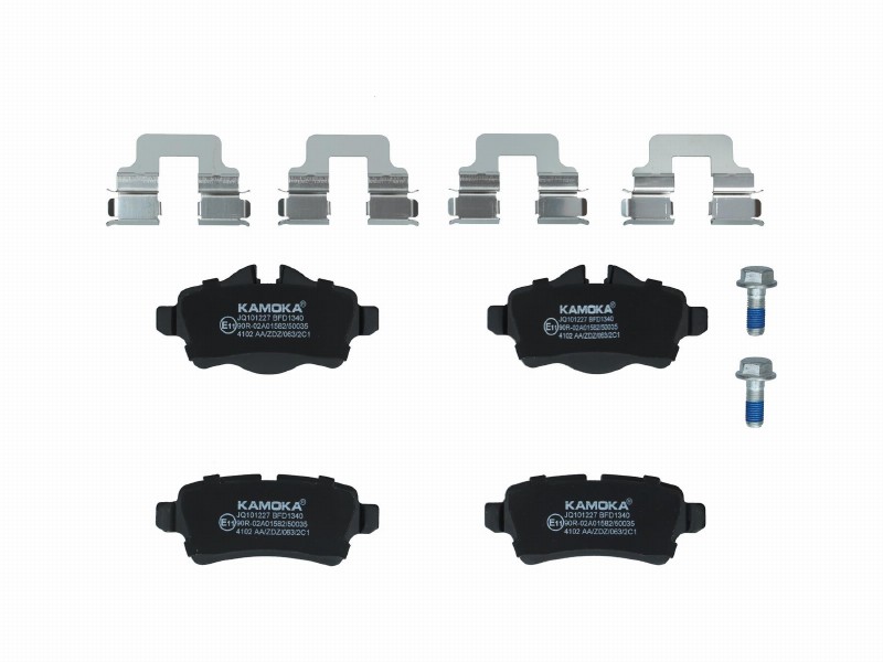 Brake pad set, disc brake