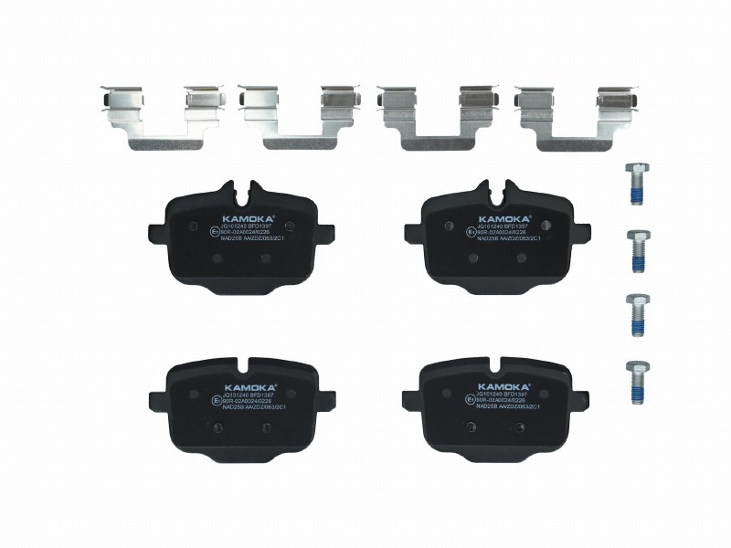 Brake pad set, disc brake