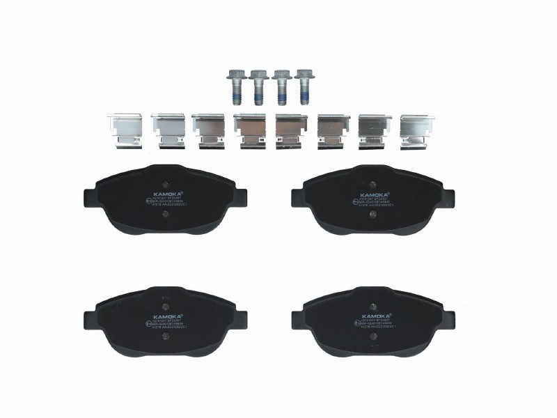 Brake pad set, disc brake
