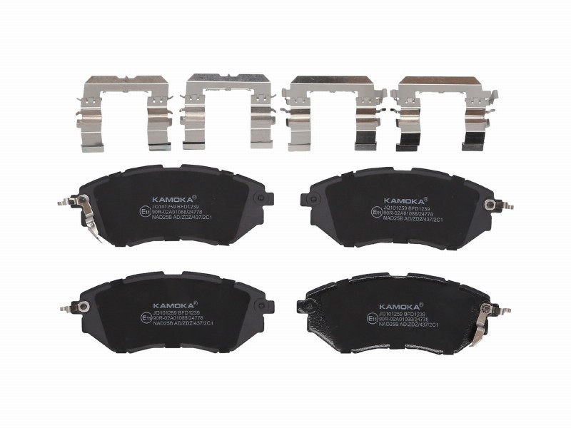 Brake pad set, disc brake