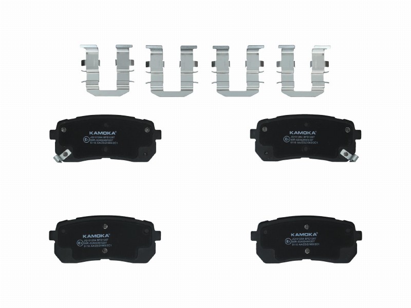 Brake pad set, disc brake