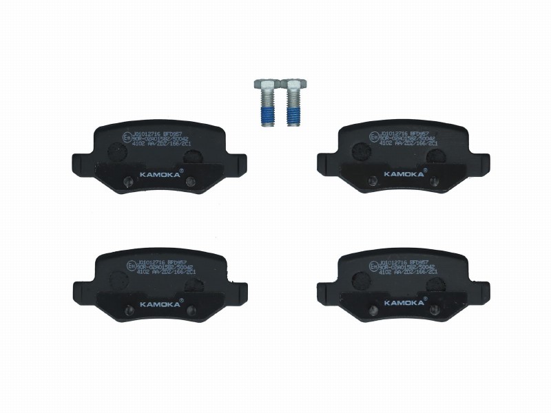 Brake pad set, disc brake