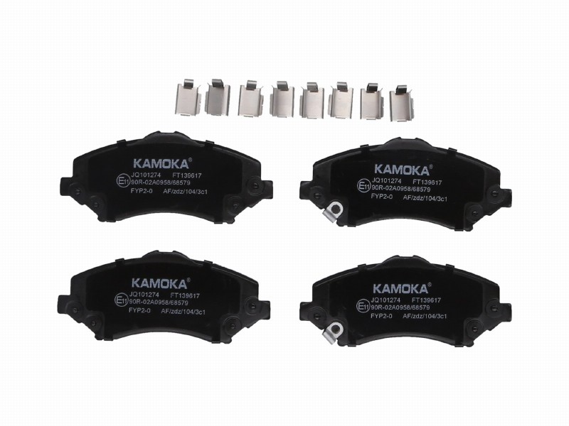 Brake pad set, disc brake