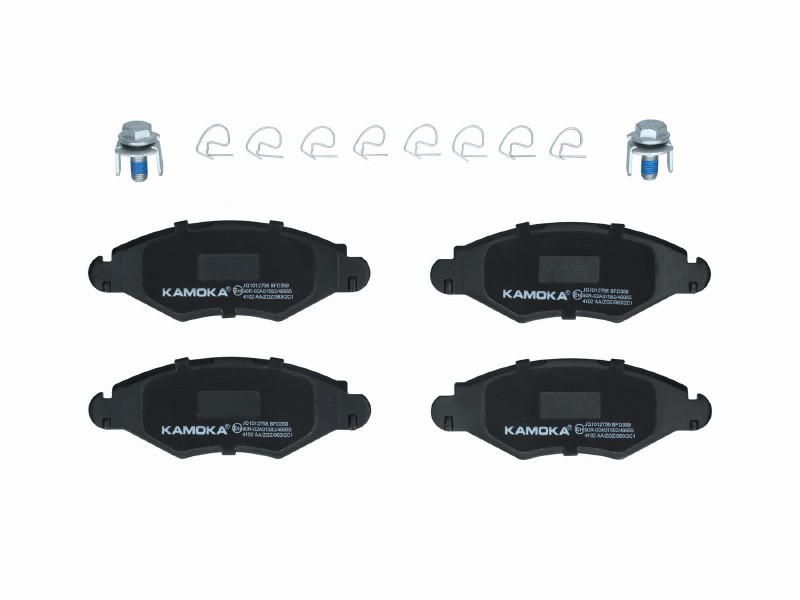Brake pad set, disc brake