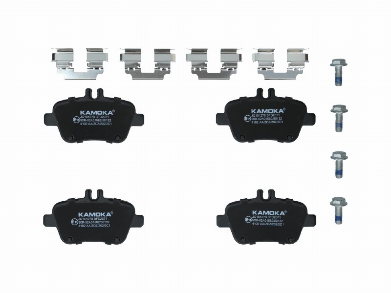 Brake pad set, disc brake