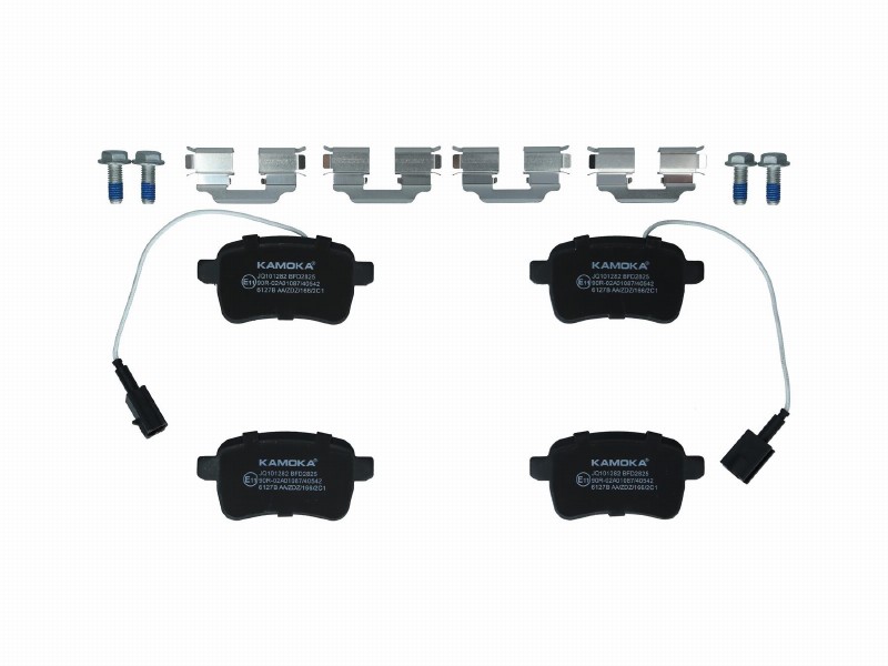 Brake pad set, disc brake