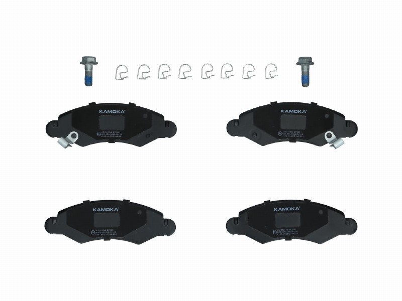 Brake pad set, disc brake