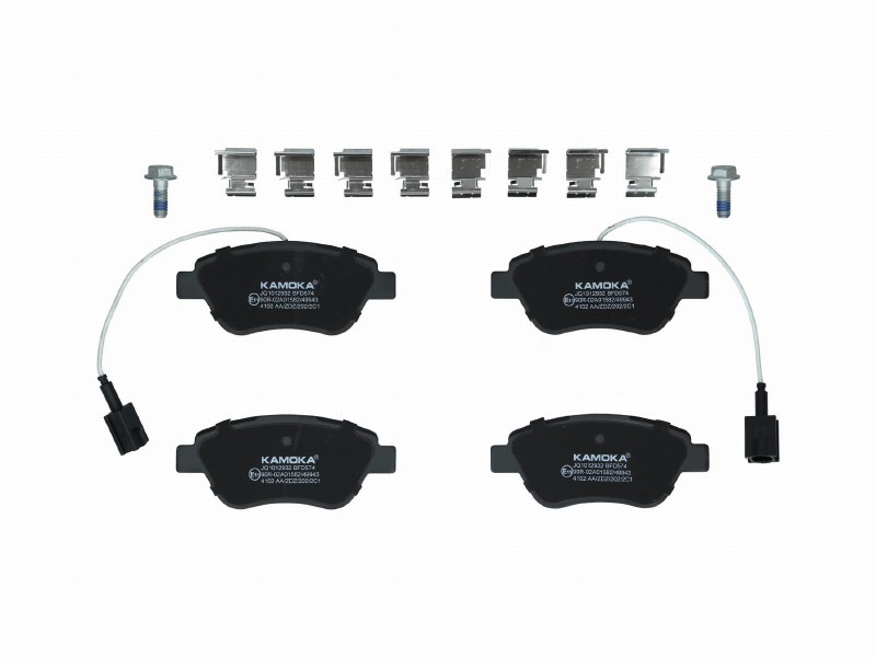 Brake pad set, disc brake