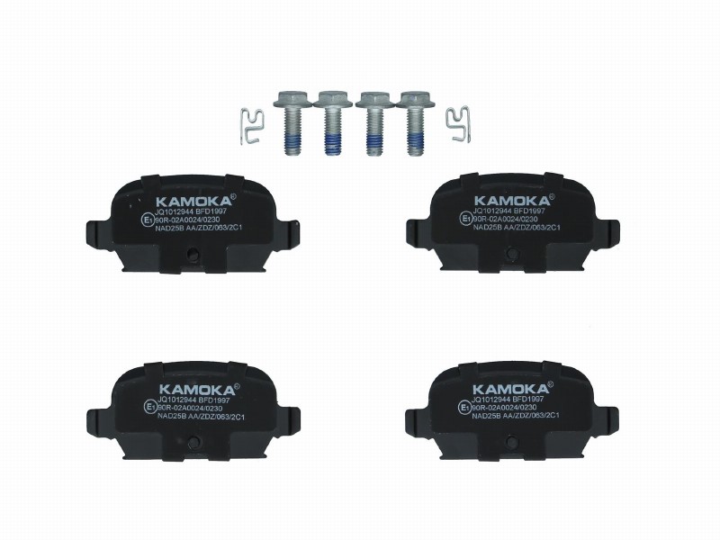 Brake pad set, disc brake