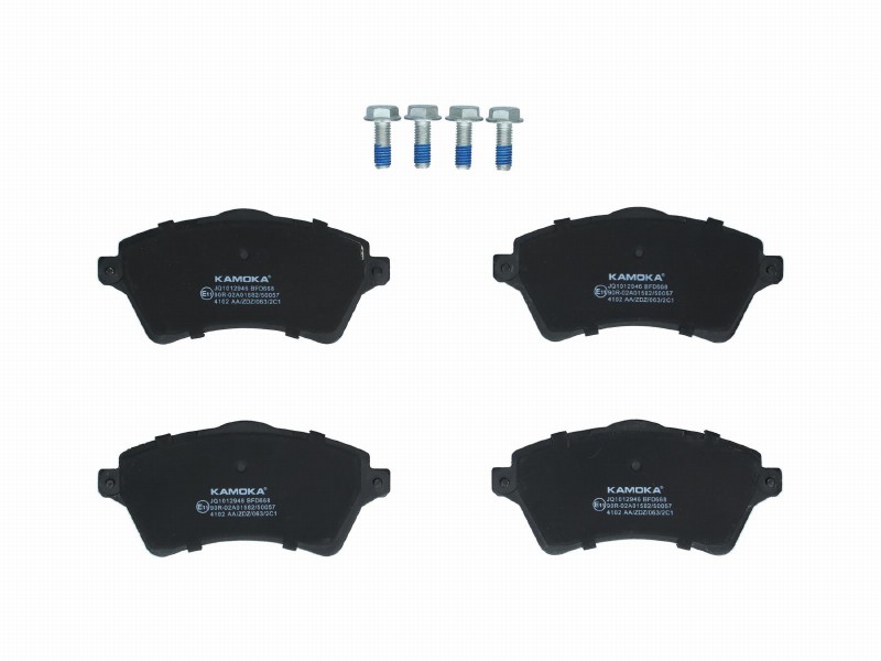 Brake pad set, disc brake
