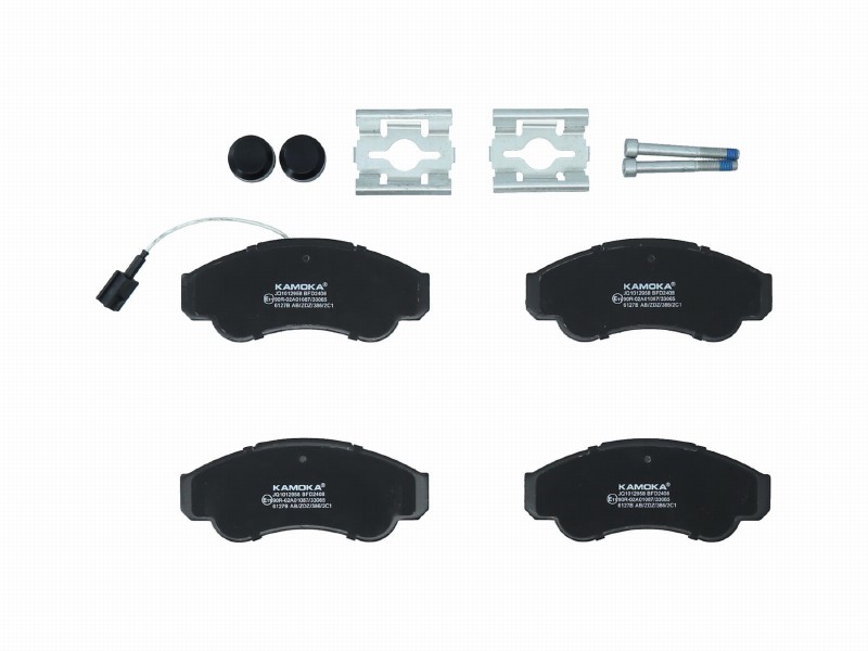 Brake pad set, disc brake