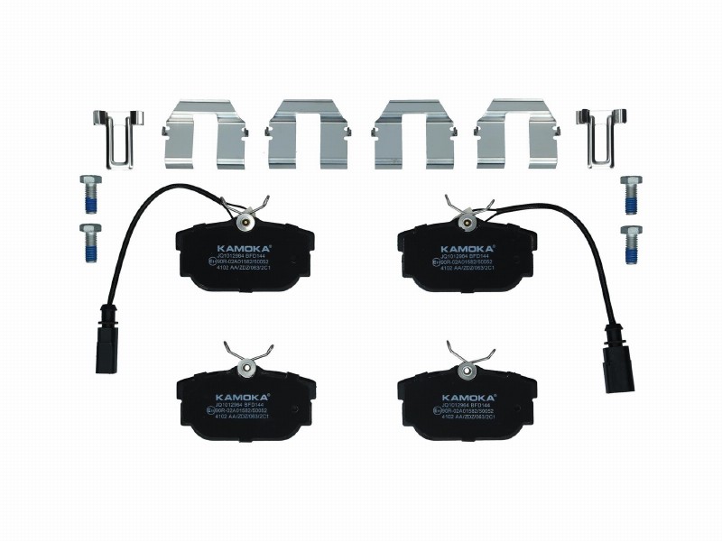 Brake pad set, disc brake
