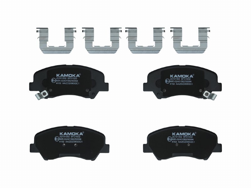 Brake pad set, disc brake