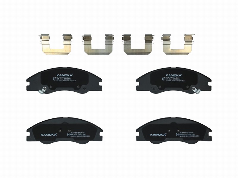 Brake pad set, disc brake
