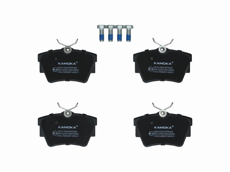 Brake pad set, disc brake
