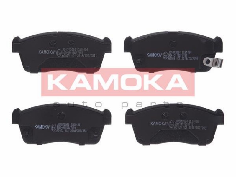Brake pad set, disc brake