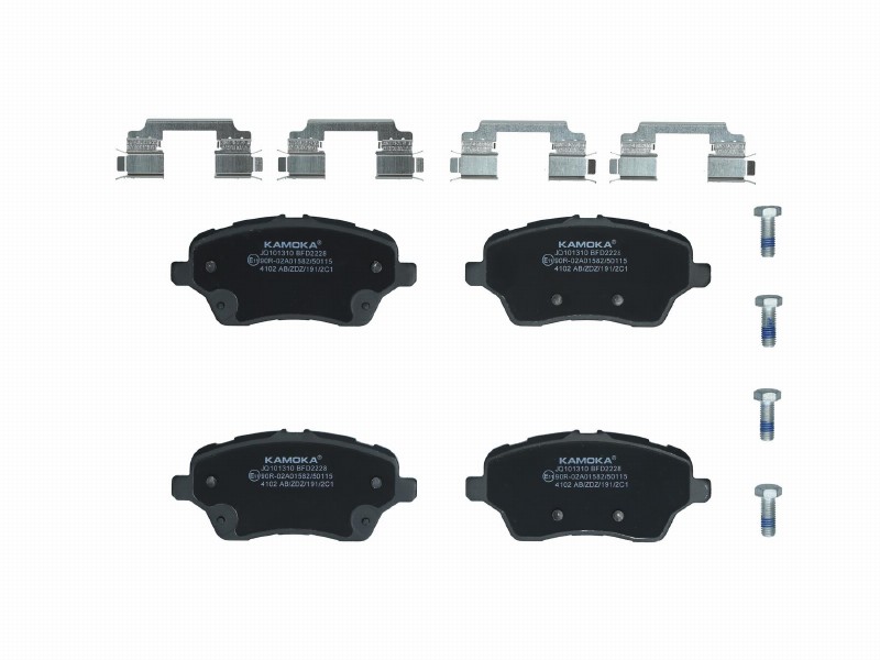 Brake pad set, disc brake