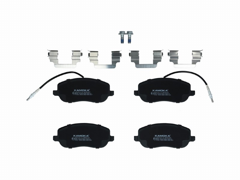 Brake pad set, disc brake