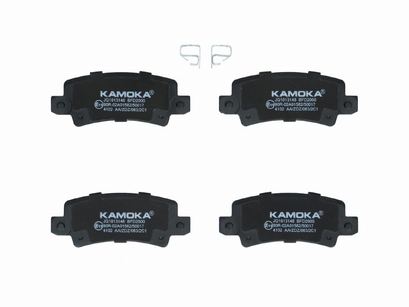 Brake pad set, disc brake