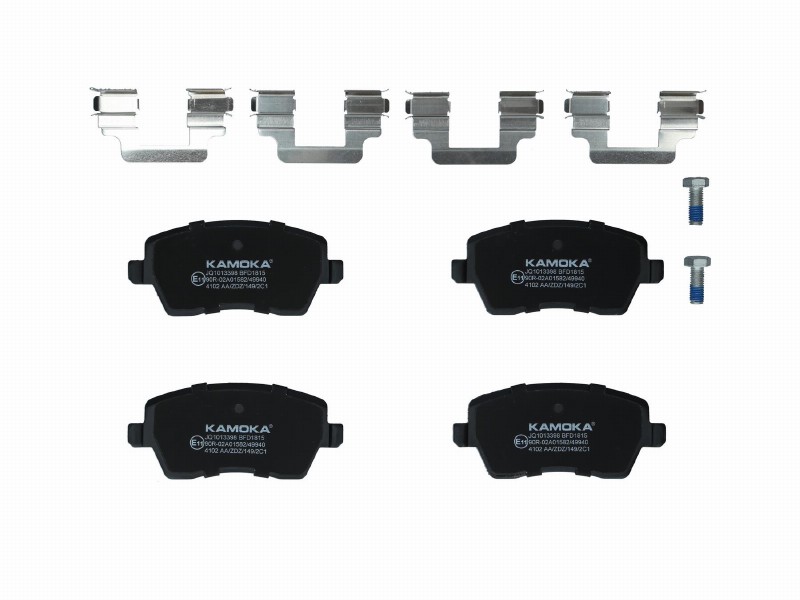 Brake pad set, disc brake