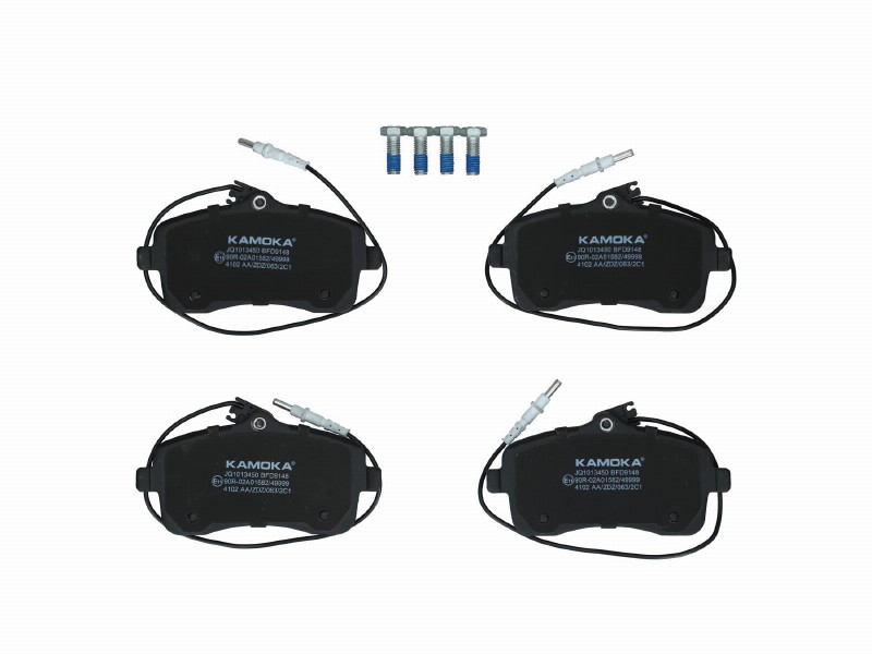 Brake pad set, disc brake