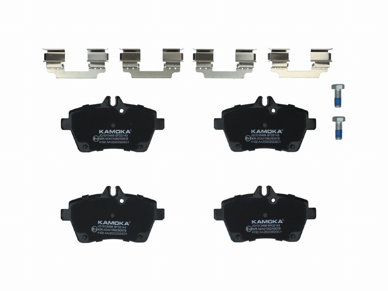 Brake pad set, disc brake