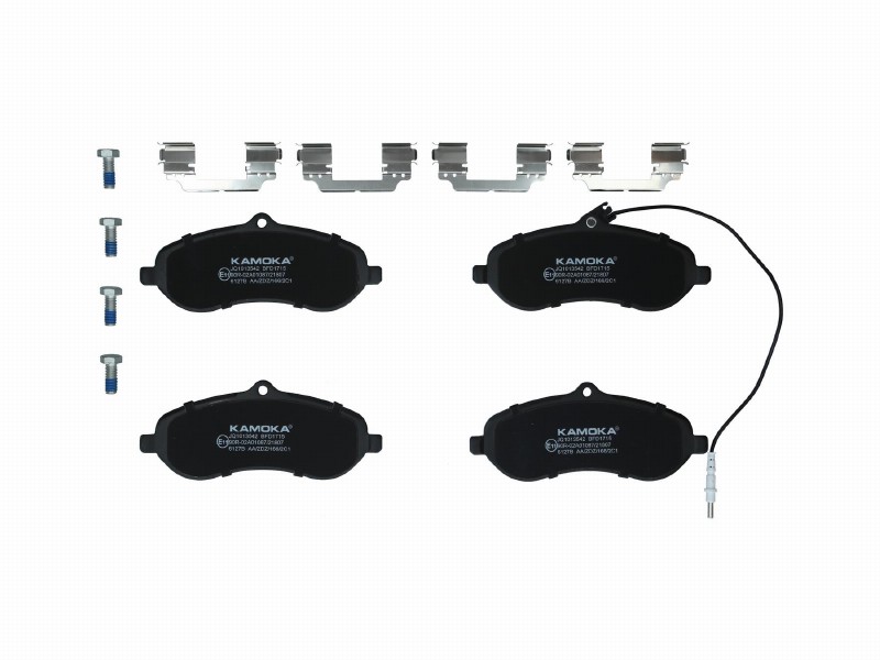 Brake pad set, disc brake