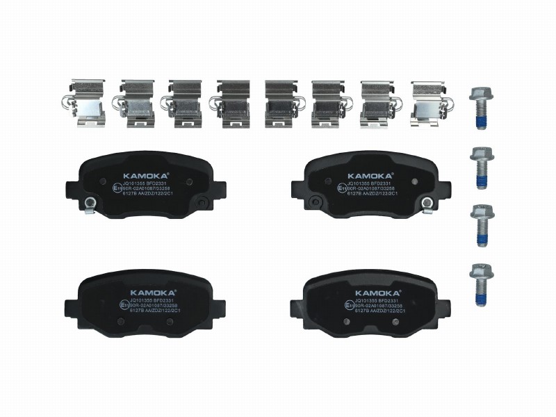 Brake pad set, disc brake