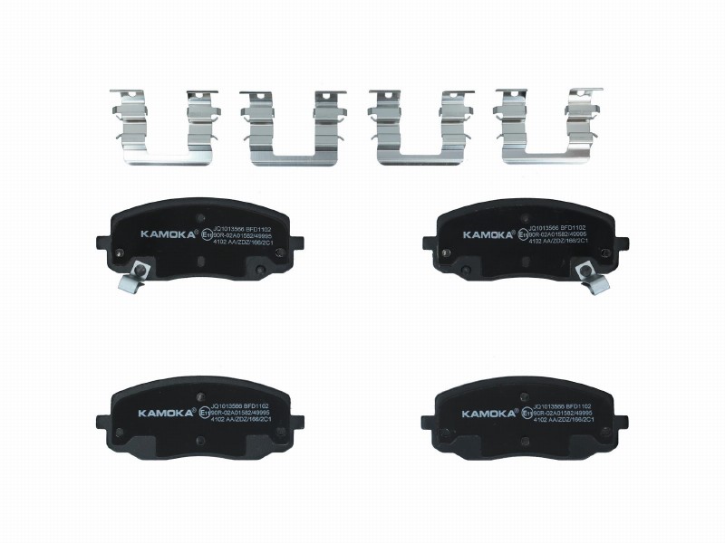 Brake pad set, disc brake