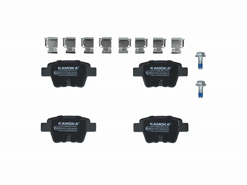 Brake pad set, disc brake