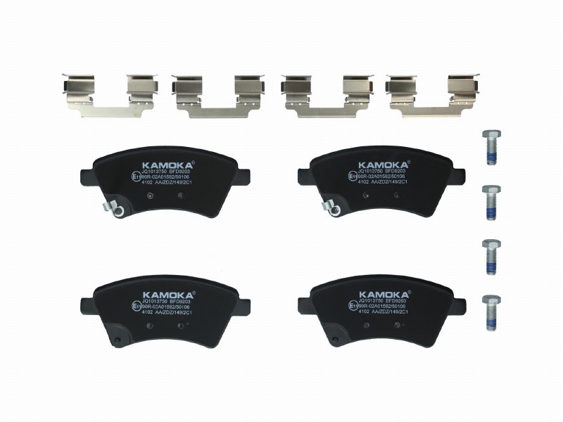 Brake pad set, disc brake