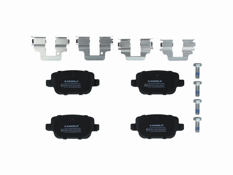 Brake pad set, disc brake