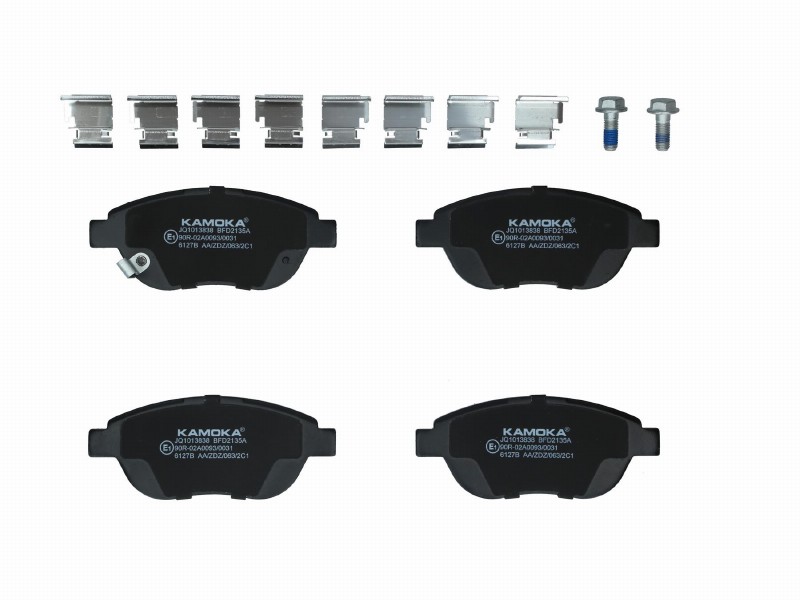Brake pad set, disc brake