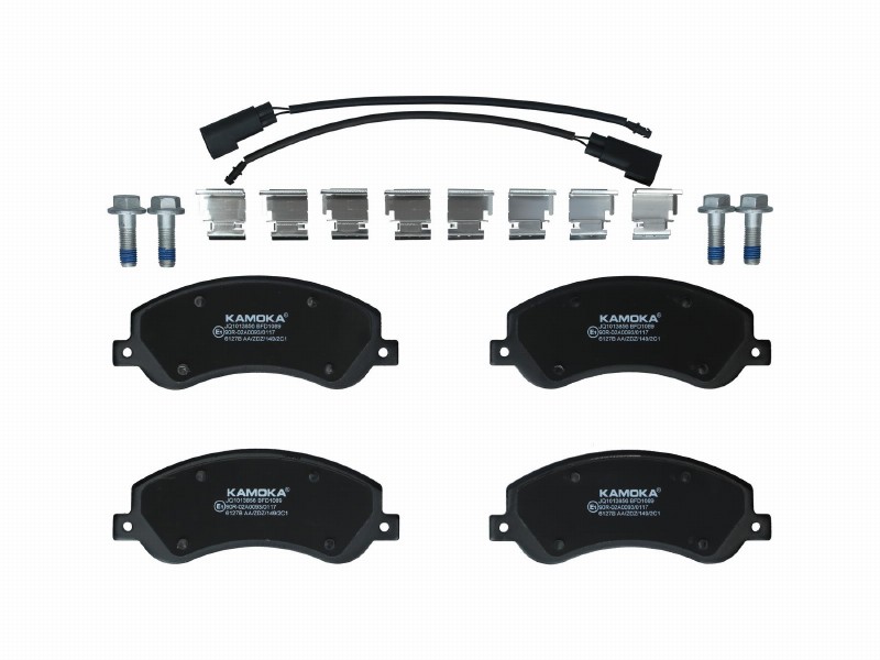 Brake pad set, disc brake