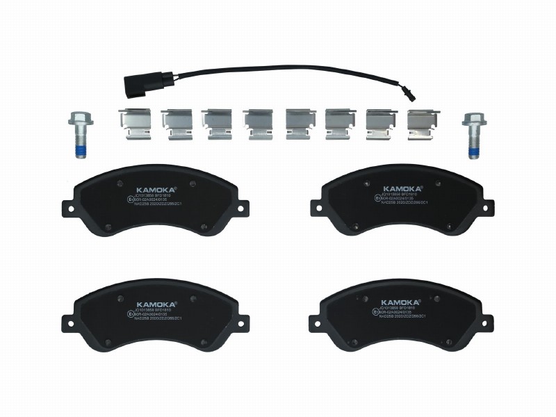 Brake pad set, disc brake