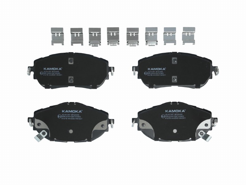 Brake pad set, disc brake